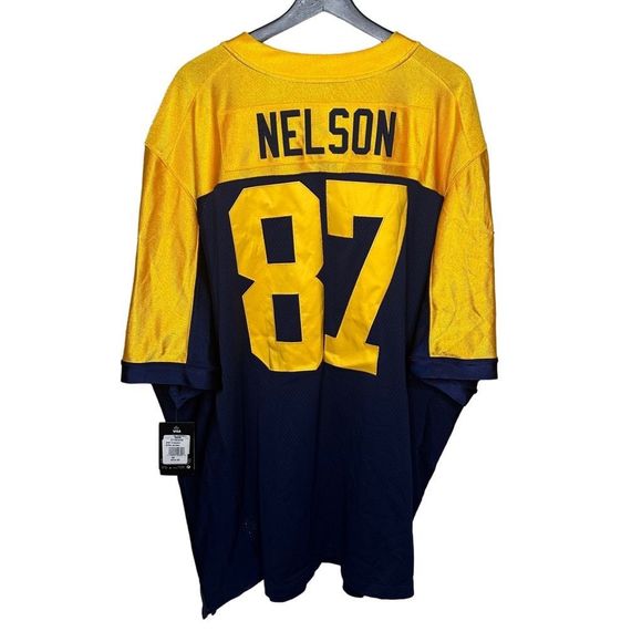 NWT Throwback Jordy Nelson On Field Jersey Green Bay Packers #87 Men’s Size 60 - Picture 2 of 7